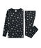 Pyjama petit garçon coupe très ajustée en côte gris CAPECOD/gris ARGENT