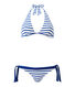 Maillot de bain 2 pièces femme rayé