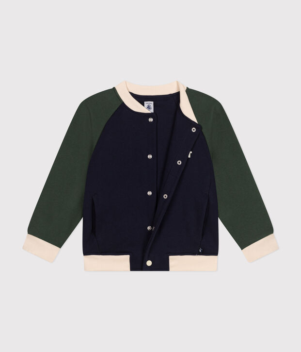 Teddy en molleton enfant gar&ccedil;on bleu/multicouleur