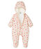 Combipilote microfibre imprimée bébé fille rose FLEUR/blanc MULTICO