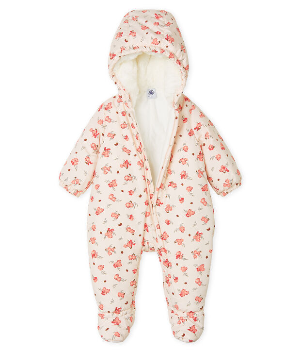 Pilootpakje van microvezel met print babymeisje roze/multicouleur