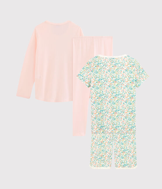 Duo pyjacourt et pyjama petite fille variante 1