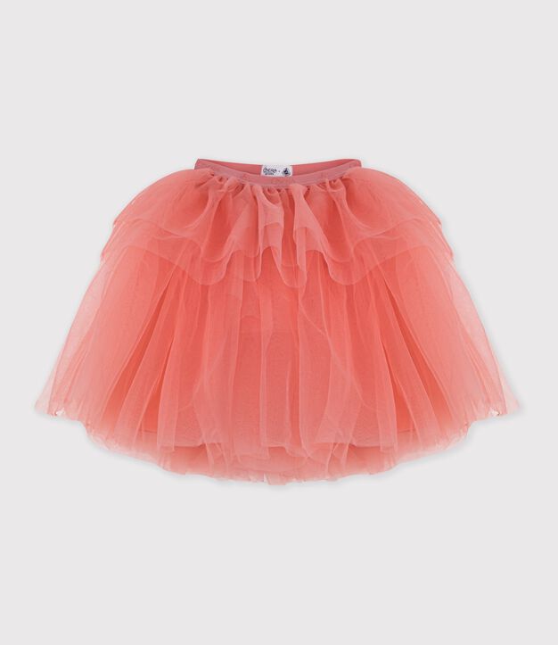 Halflange kinderrok van effen tule FLAMAND