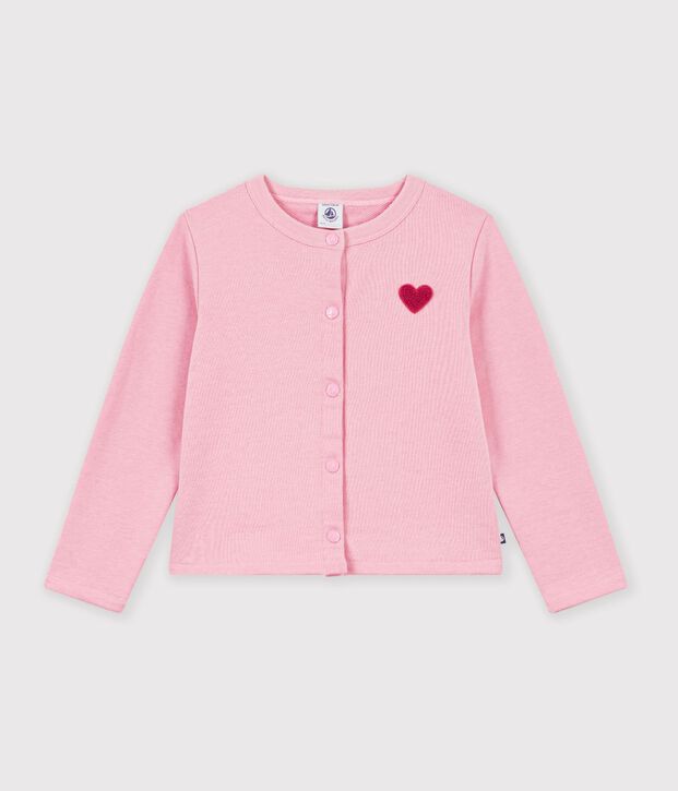 Effen katoenen vestje voor kinderen roze