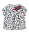 Blouse bébé fille en popeline blanc MARSHMALLOW/blanc MULTICO