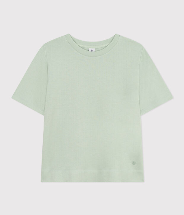 Tee-shirt le Boxy en coton femme vert