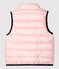 Omkeerbaar donsjack zonder mouwen van gerecycleerde polyester voor baby's roze MINOIS