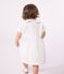 Wit katoenen babyjurkje met bloomer en ajourdetails wit ECUME