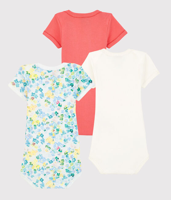 Set van 3 rompertjes met korte mouwen voor baby meisjes variante 1