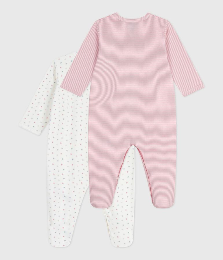 Setje van katoenen babypyjama's met print multicouleur