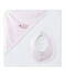 Coffret cape de bain bébé fille rose VIENNE/blanc ECUME