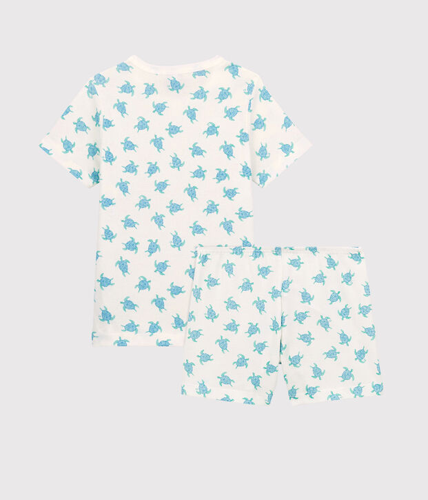 Pyjacourt petite fille-petit gar&ccedil;on en coton blanc/multicouleur