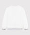 Sweatshirt femme en coton imprimé blanc MARSHMALLOW