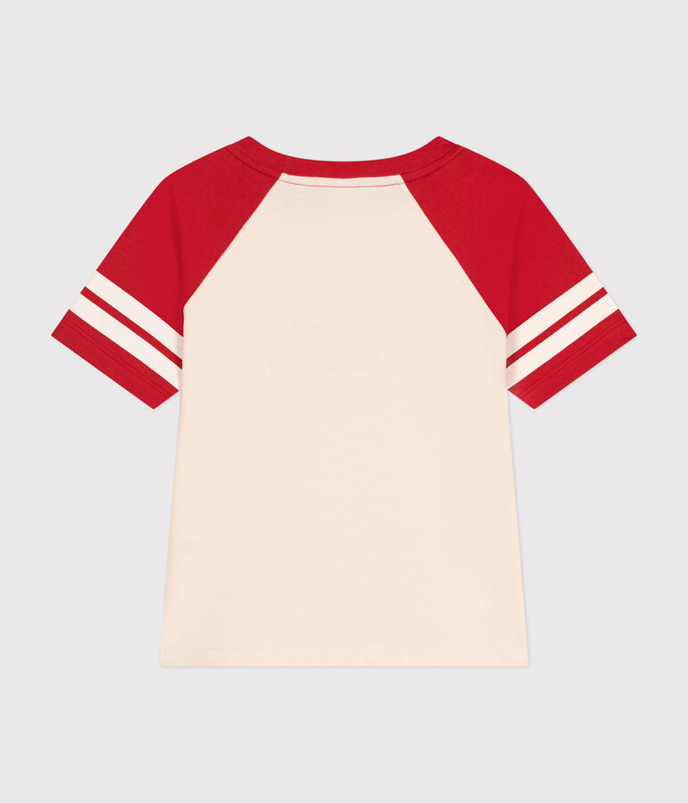 Tee-shirt imprim&eacute; en jersey enfant gar&ccedil;on rouge AVALANCHE/ AURORA