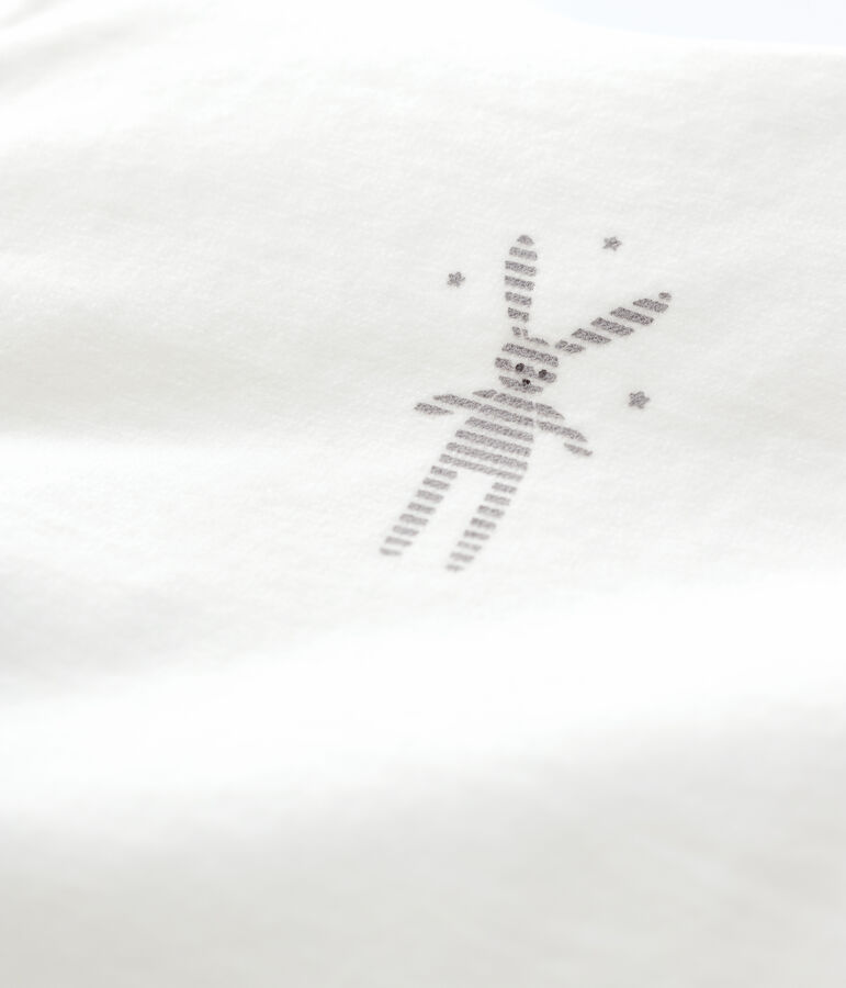 Gigoteuse b&eacute;b&eacute; en velours blanc