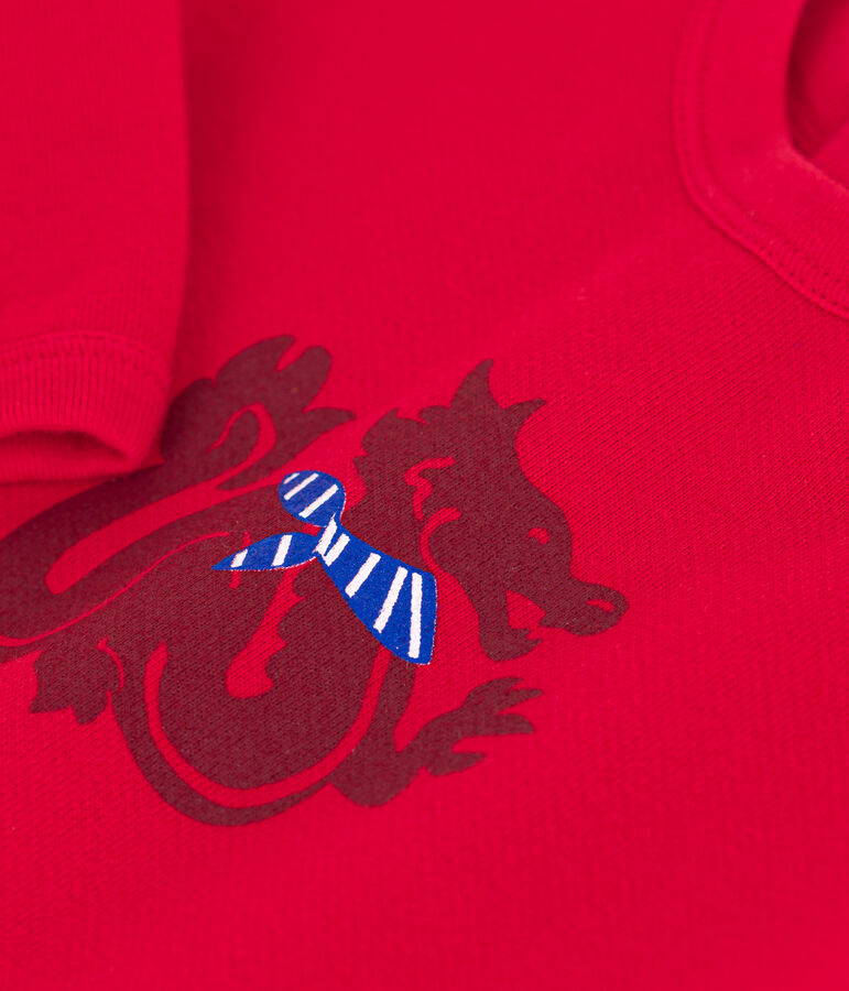 Lang pakje van molton voor baby's rood