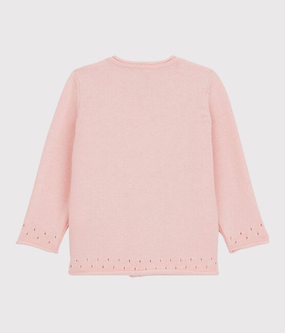 Cardigan van tricot baby. roze MINOIS