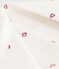 Badcape met geborduurde hartjes in badstof voor baby’s wit MARSHMALLOW/roze CHARME