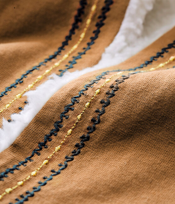 Gilet sans manche enfant fille marron BRINDILLE