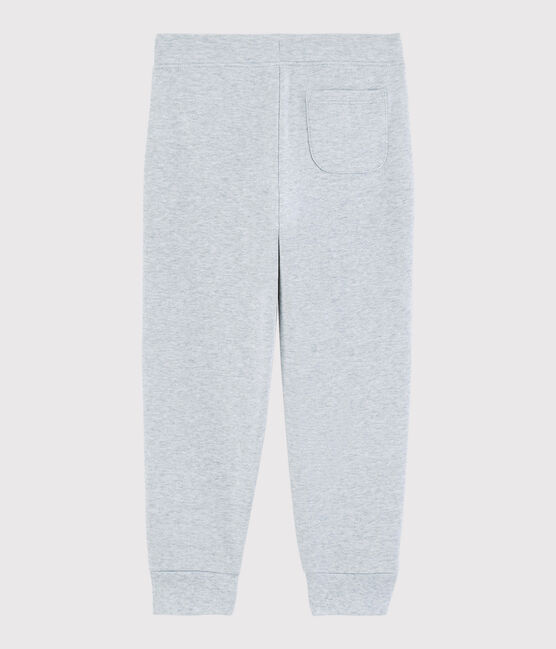 Molton joggingbroek voor jongens grijs POUSSIERE CHINE