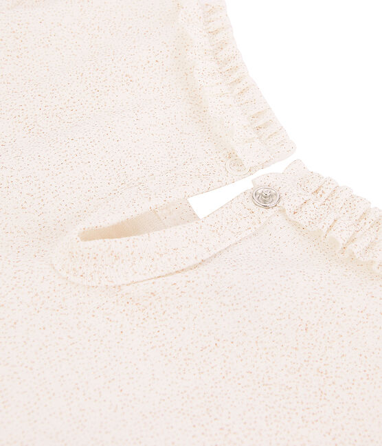 Tee-shirt Manches longues mileraies blanc MARSHMALLOW/rose COPPER