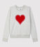 Molton sweatshirt voor Dames grijs