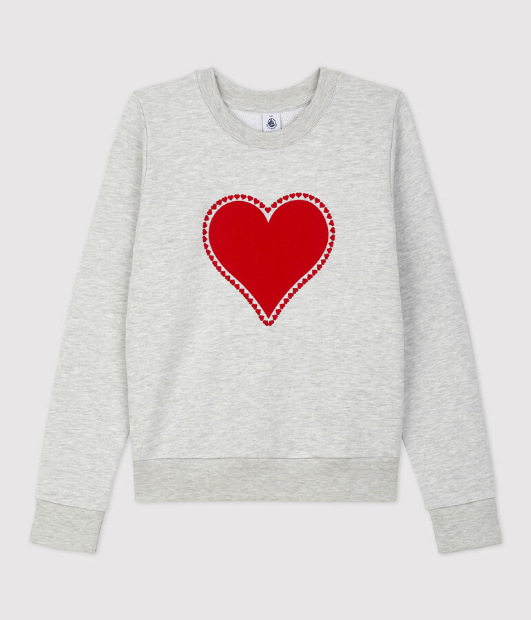 Molton sweatshirt voor Dames grijs