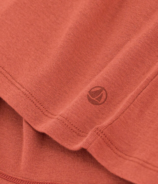 Tee-shirt L'ICONIQUE col rond en coton Femme marron