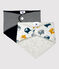 Lot de 2 bandanas-bavoirs bébé variante 1