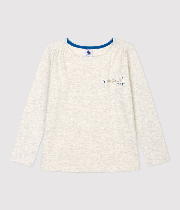 Katoenen meisjes t-shirt met lange mouwen MONTELIMAR CHINE