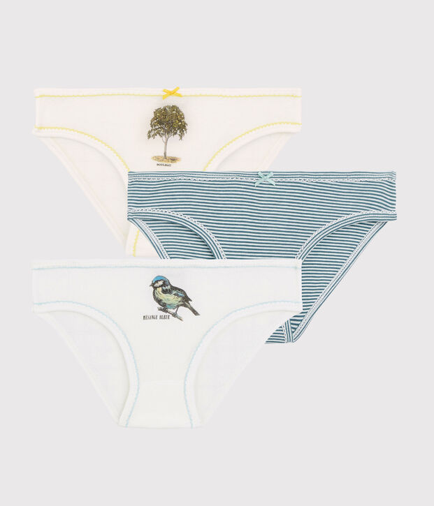 Lot de 3 culottes petite fille Petit Bateau x Deyrolle multicouleur