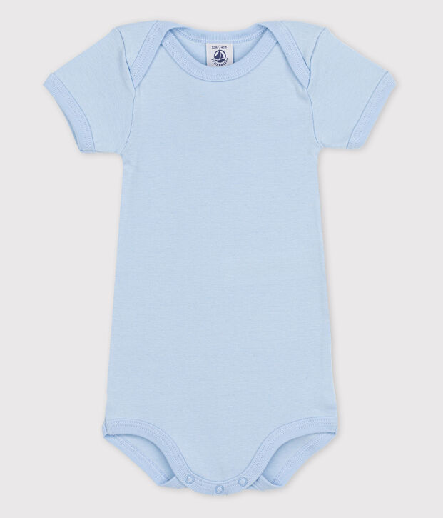 Body met korte mouwen voor babymeisjes blauw