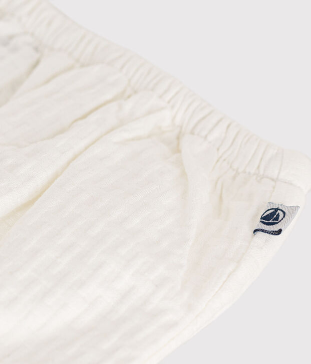 Bloomer en fa&ccedil;onn&eacute; b&eacute;b&eacute; blanc