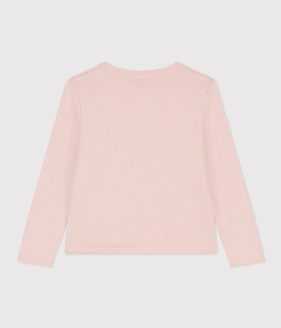 Cardigan voor meisjes in molton roze SALINE