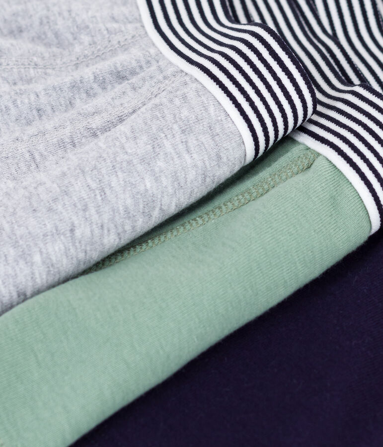 Setje effen katoenen boxershorts voor kinderen multicouleur