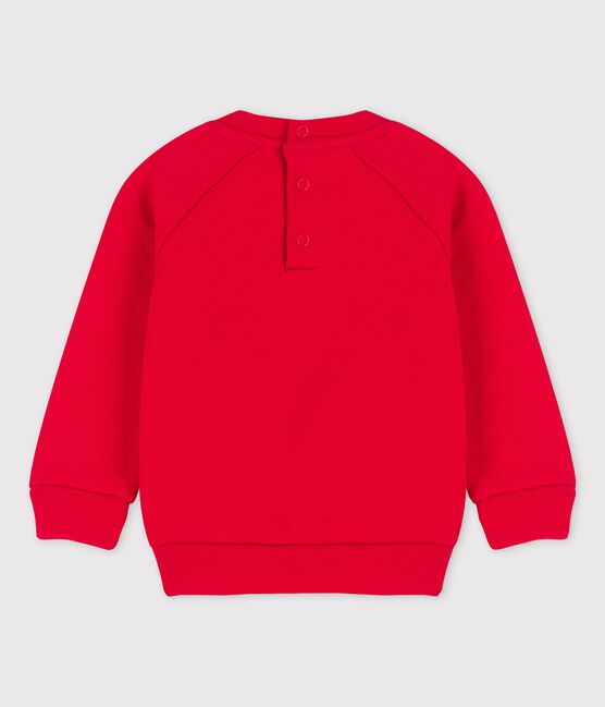 Sweatshirt en molleton bébé rouge TERKUIT