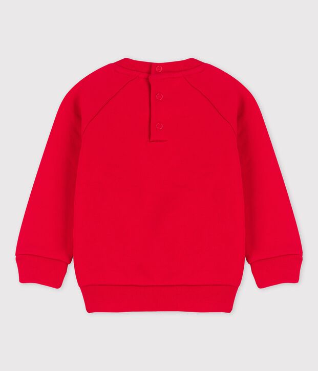 Sweatshirt van molton voor baby's rood