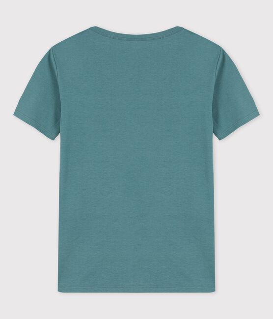 L'ICONIQUE, dames-T-shirt met V-hals in katoen groen BRUT