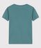 L'ICONIQUE, dames-T-shirt met V-hals in katoen groen BRUT
