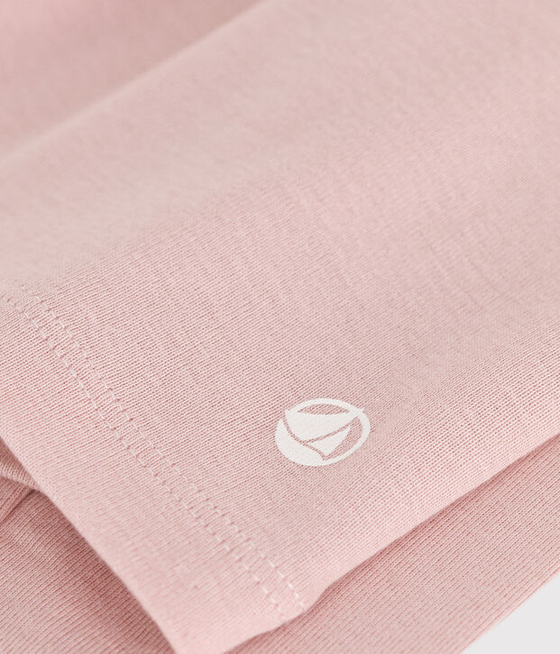 Tee-shirt manches longues en coton enfant fille rose