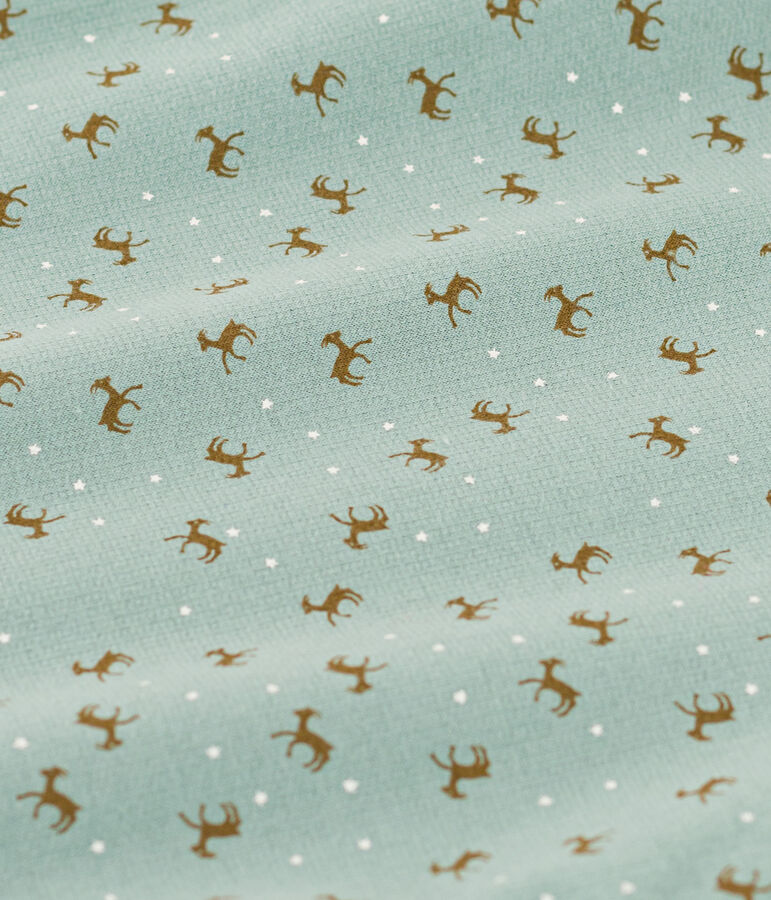 Fleece babypyjama met print groen/multicouleur