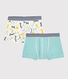 Lot de 2 boxers petit garçon en coton et lyocell