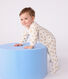Fluwelen babypyjama met luipaardprint