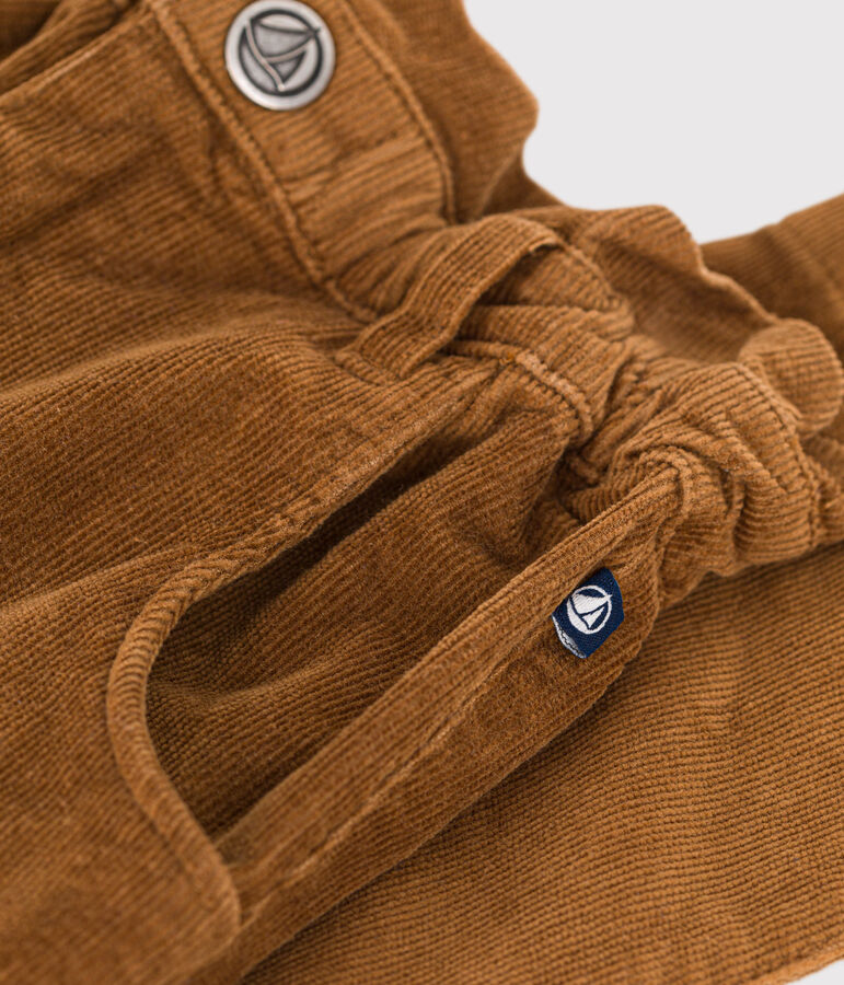 Pantalon en velours enfant fille marron CUIVRE