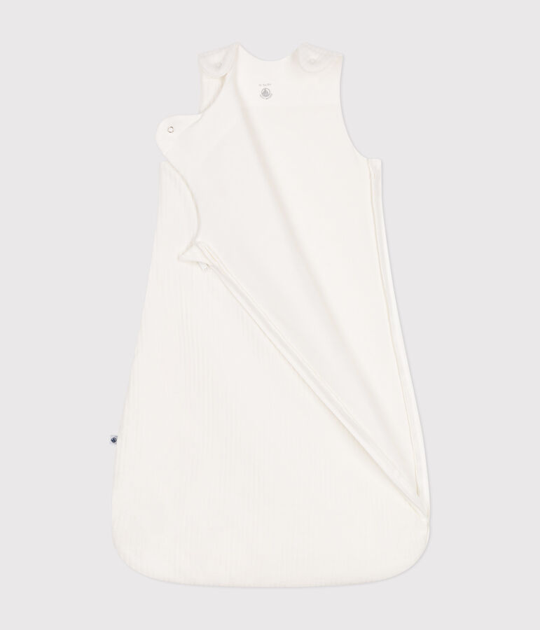 Fluwelen trappelzakje voor baby's - TOG 3 wit MARSHMALLOW