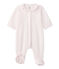 Dors bien bébé fille en velours rose VIENNE