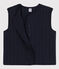 Zachte cardigan zonder mouwen voor dames blauw SMOKING
