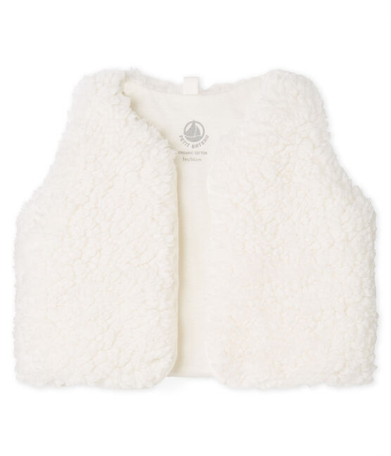 Gilet Sans Manches Bebe Fille En Sherpa Marshmallow Petit Bateau