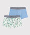 Set van 2 katoenen en linnen boxershorts voor kleine jongens variante 1