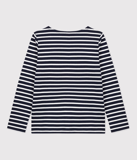 Marinière en coton Femme bleu SMOKING/blanc MARSHMALLOW
